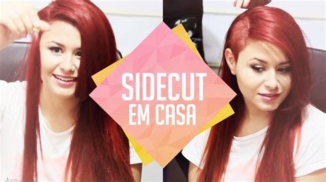 Como fazer SIDECUT FEMININO sozinha em casa .